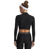 Dámske kompresné tričko s dlhým rukávom UNDER ARMOUR HeatGear Crop Mock LS-BLK · záber 3