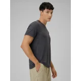 Pánské běžecké tričko s krátkým rukávem 4F TSHIRT FNK M1778-21A-BLACK ALLOVER · záber 3