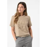 Dámské tričko s krátkým rukávem VOLCANO T-UNIQ-BEIGE · záber 2