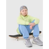 Chlapecká mikina s kapucí 4F JUNIOR SWEATSHIRT M1712-45N-CANARY GREEN NEON · záber 5