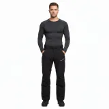 Pánske turistické softshellové nohavice NORTHFINDER GUSTAVE-269black · záber 2