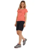 Dámské turistické tričko s krátkým rukávem FUNDANGO Atmos T-shirt-352-coral · záber 3