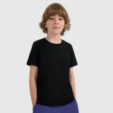 Chlapecké regular hladké tričko - černé · záber 1