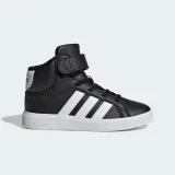 Juniorská rekreační obuv ADIDAS Grand Court Mid Jr core black cloud white core black · záber 2