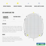 YONEX Yonex Nanoflare 700 Game bedmintonová raketa bez · záber 2