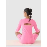 Dámské tréninkové tričko s dlouhým rukávem 4F LONGSLEEVE FNK-WAW24TFLOF250-54S-PINK · záber 4
