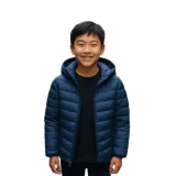 Chlapecká bunda 4F JUNIOR DOWN JACKET-JWAW24TDJAM460-32S-DENIM · záber 1
