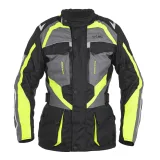 Dámska moto bunda W-TEC Radana Farba čierno-šedo-zelená, · záber 2