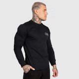 Pánske tričko s dlhým rukávom Iron Aesthetics Campus, čierne · záber 5