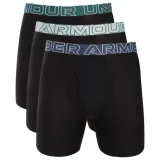 Pánske boxerky UNDER ARMOUR 3 PACK-UA PERFORMANCE TECH MESH - SOLID 6 inch-BLK · záber 1