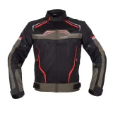 Letná moto bunda W-TEC Rovin Farba čierno-zeleno-červená, · záber 1