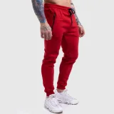 Jogger tepláky Iron Aesthetics Round, červené · záber 2