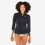 DECATHLON Dámsky neoprénový top na šnorchlovanie s dlhým rukávom Yulex 1,5 mm čierny S · záber 1
