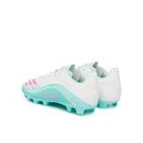 Chlapčenské futbalové kopačky outdoorové ADIDAS F50 Messi Club Jr FG MG cloud white lucid pink flash aqua · záber 4