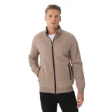Pánská mikina se zipem VOLCANO B-LIPSO-102M-BEIGE MEL · záber 1
