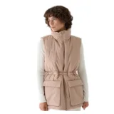 Dámská vesta 4F VEST JACKET-WAW24TVJAF135-83S-BEIGE · záber 1