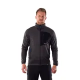 Pánska turistická flisová mikina so zipsom NORTHFINDER EUSTACIO-270blackblack · záber 1
