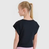 Dívčí tréninkové tričko s krátkým rukávem 4F JUNIOR TSHIRT FNK F1184-20S-DEEP BLACK · záber 2