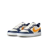 Chlapecká rekreační obuv NIKE Court Borough Low Recraft Jr orewood brown orange midnight navy · záber 4