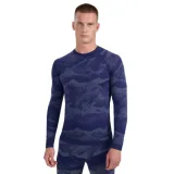 Pánské termo tričko s dlouhým rukávem 4F SEAMLESS UNDERWEAR M227-WAW25USEAM227-32A DENIM ALLOVER · záber 1