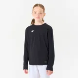 KIPSTA Detský futbalový dres s dlhým rukávom Viralto Club čierny 7-8 r (123-130 cm) · záber 1