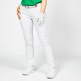 INESIS Dámske bavlnené golfové chino nohavice MW500 snehobiele L-XL (L31) · záber 2