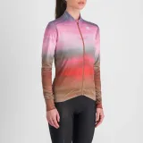 Dámský cyklistický dres s dlouhým rukávem SPORTFUL Flow supergiara w thermal jersey, cayenna red pink · záber 4