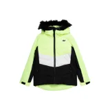 Dívčí lyžařská bunda 4F JUNIOR TECHNICAL JACKET-JAW23TTJAF296-72N-LEMON NEON · záber 1