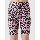 Dívčí kraťasy 4F JUNIOR TIGHTS-4FJWSS24TTIGF133-56A-LIGHT PINK ALLOVER · záber 2