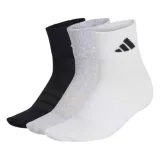 Ponožky ADIDAS 3PACK-T ESS ANK 3P MGREYH WHITE BLACK · záber 1