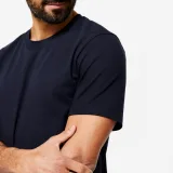 DOMYOS Pánske tričko 500 Slim na cvičenie tmavomodré 3XL · záber 2