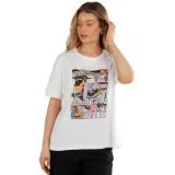 Dámské tričko s krátkým rukávem FUNDANGO Nissa T-shirt-100-white · záber 1