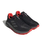 Pánská běžecká trailová obuv ADIDAS Terrex Trail Rider GTX core black grey four solar red · záber 3