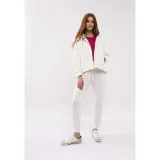 Dámská zateplená mikina se zipem VOLCANO TIFFI-101-CREAM · záber 4