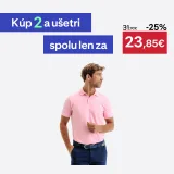 INESIS Pánska golfová polokošeľa MW500 bledoružová M · záber 1