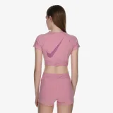 Dámské tréninkové tričko s krátkým rukávem NIKE PRO W NP DF SS CROP TOP TT GX-699-Pink · záber 4