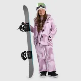 Snowboardová bunda membrána 8000 dievčenská - multicolor · záber 2