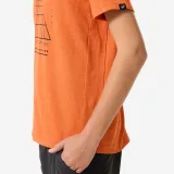 QUECHUA Detské turistické tričko NH100 TW 7-15 r. oranžové 7-8 r (123-130 cm) · záber 2