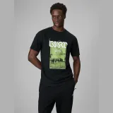 T-shirt regular s potlačou pánsky - čierny · záber 9