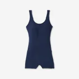 DECATHLON Dámske jednodielne plavky Dova šortkové tmavomodré 2XL · záber 2