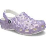 Kroksy (rekreační obuv) CROCS Classic Iridescent Geo Clog white · záber 1