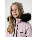 Dievčenská lyžiarska bunda 4F JUNIOR GIRLS SKI JACKET JKUDN003-56S-LIGHT PINK · záber 5