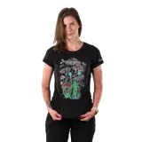 Női rövid ujjú túrázó póló NORTHFINDER TRYANNA-269black · záber 1