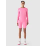 Dámské tréninkové tričko s dlouhým rukávem 4F LONGSLEEVE FNK-WAW24TFLOF250-54S-PINK · záber 5