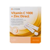 LIVSANE Vitamín C 1000 + zinok direct vrecúška 2,2 g 30 ks · záber 2