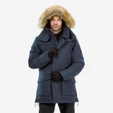 QUECHUA Pánska nepremokavá turistická parka NH900 modrá L · záber 1