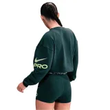 Dámska mikina NIKE PRO W NP DF FLC CREW TT GRX SEAWEED LT LEMON TWIST WHITE · záber 2