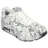 Dámská rekreační obuv SKECHERS Uno Process Sketch W white black · záber 1