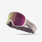 WEDZE Lyžiarske/snowboardové okuliare G 500 S3 do jasného počasia ružové L · záber 1