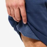 DOMYOS Pánske šortky s vreckami na fitness, molton, tmavomodré 2XL · záber 2